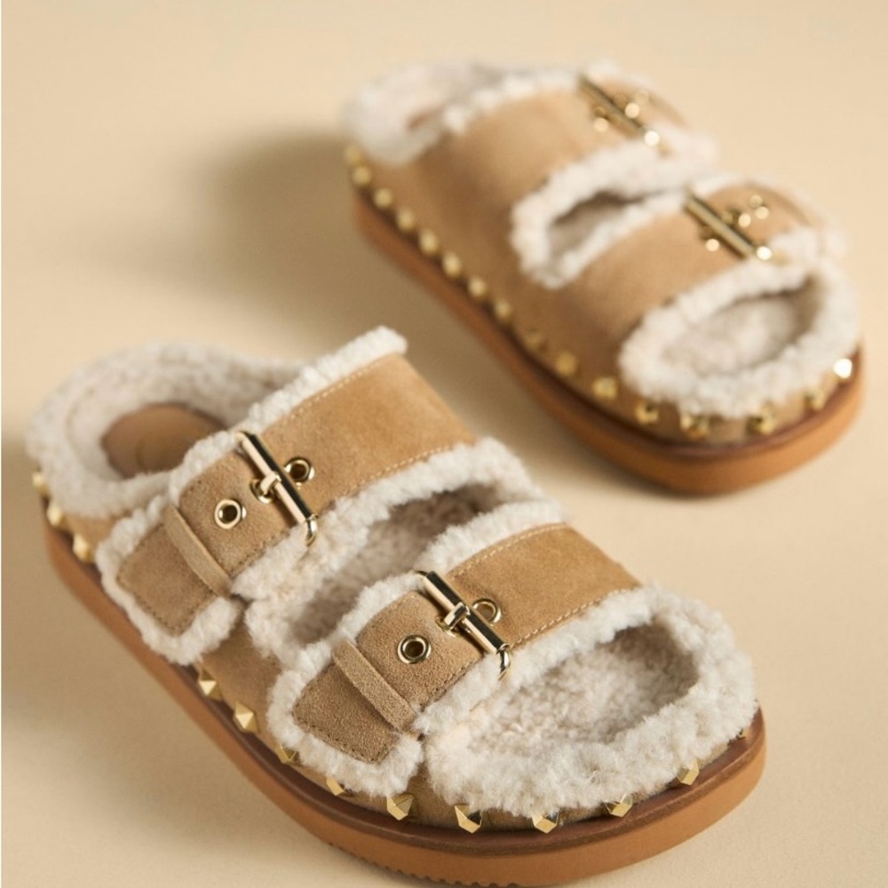 NWT Ash Shearling Sandals